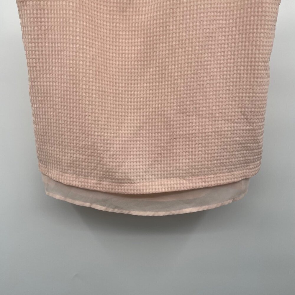 Elodie Womens Textured Sleeveless Top Mixed Media Peach Size Medium - Picture 3 of 9